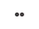 2 x COAXIAL  JUEGO CON 2 CONECTORES COAXIALES HEMBRA DORADOS 90dB PROFESIONAL