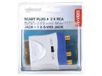 SCART MACHO  2 x RCA AUDIO HEMBRA  1 x RCA VIDEO HEMBRA  1 x SVHS HEMBRA