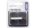 ADAPTADOR  JACK ESTEREO HEMBRA 635mm  JACK ESTEREO MACHO 35mm  PROFESIONAL