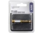 ADAPTADOR  RCA HEMBRA  JACK MONO MACHO DE 635mm  CALIDAD PROFESIONAL