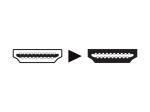 ADAPTADOR  CONECTOR HDMI MACHO  CONECTOR HDMI HEMBRA 90 ACODADO  ESTANDAR