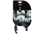 CABLE DE ALTAVOZ NEUTRIK  SPEAKON MACHO 2 P  SPEAKON MACHO 2 POLOS  3 m