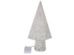 ARBOL DE NAVIDAD CON LEDs  COLOR BLANCO CALIDO  ALIMENTADO POR PILAS