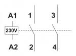 CONTACTOR DE DOS POLOS PARA DETECORES IR MOVIMIENTO  20A  230VAC