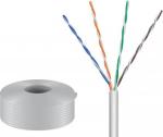 BOBINA ROLLO DE CABLE UTP CAT5E CONDUCTORES 24AWG  COLOR GRIS  100m