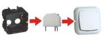 REGULADOR DE LUZ DIMMER CON FUNCION MEMORIA DE CAJETIN  350W