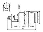 PORTAFUSIBLES 5 x 20mm  MONTAJE CHASIS  VERSION ECONOMICA