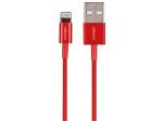 CABLE IPOD APPLE IPAD  LIGHTNING 8 CLAVIJAS MACHO  USB MACHO  ROJO  1m