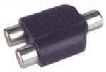 LADRON RCA CONECTOR ADAPTADOR CONVERTIDOR CONVERSOR  HEMBRA A DOBLE HEMBRA