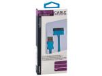 CABLE PARA IPHONE 4  LIGHTNING 30 CLAVIJAS MACHO  USB A  COLOR AZUL  1m