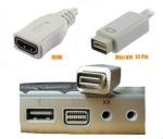 CABLE ADAPTADOR MINI DVI A HDMI PARA iMAC Y MACBOOK DE APPLE 