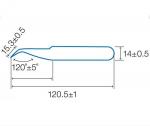 PINZA DE PRECISION DE PUNTA CURVA ANTIESTATICA AISLADA ACERO AISI 304  102 mm