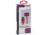 CABLE LIGHTNING 30 CLAVIJAS MACHO A USB A IDEAL PARA IPHONE 4  ROJO  1 m