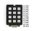 TECLADO MATRICIAL CON 12 BOTONES 7 PINES DE SALIDA IDEAL PARA ROBOTICA ARDUINO