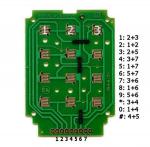 TECLADO MATRICIAL CON 12 BOTONES 7 PINES DE SALIDA IDEAL PARA ROBOTICA ARDUINO