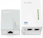 HOMEPLUG TPLINK PLC PLI TPLINK WIFI POR RED ELECTRICA ETHERNET 2 PUERTOS 300MB