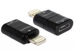 CONVERTIDOR ADAPTADOR PARA IPHONE 5  MICRO USB B HEMBRA  LIGHTNING 8P MACHO