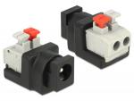 CONECTOR DE ALIMENTACION TERMINAL HEMBRA CONEXION RAPIDA BUTON  55 x 21 mm