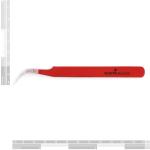 PINZA DE PRECISION CURVA CURVADA PUNTA MUY FINA RECOGER PIEZAS PEQUEAS MINI ESD