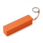 BATERIA AUXILIAR LLAVERO RECARGABLE CLAVIJA MICRO USB  5V  2600mA  NARANJA