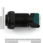 PULSADOR BOTON CONCAVO MAQUINAS JUEGO ARCADE RECREATIVOS NYLON ROBOTICA  NEGRO