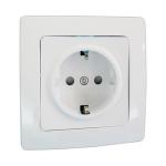 BASE DE ENCHUFE EMPOTRABLE SCHUKO COLOR BLANCO