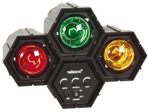 ORGANO DE LUZ MODULAR 3 x 60W 180W 3 COLORES SICODELICO LUCES FIESTA PUBS