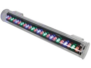 TUBO LUMINOSO TRANSPARENTE  24 LEDs  200 x 31mm  CONTROL POR DMX 4 CANALES