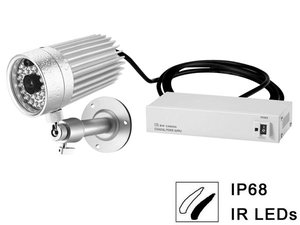 CAMARA CCD IR SUMERGIBLE BN VISION NOCTURNA  BLANCO  NEGRO  PARA EXTERIORES