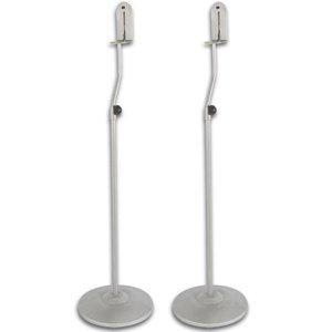 2 x PIES PARA CAJA ACUSTICA o ALTAVOZ SURROUND PLATEADOS CON BASE REDONDA