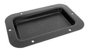 PLACA PARA EMPOTRAR METAL NEGRO 89 x 136 mm