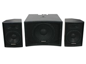 ALTAVOCES AUTOAMPLIFICADOS PARA DISCO MOVIL 400W RMS CON CAJA DE TRANSPORTE