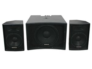 ALTAVOCES AUTOAMPLIFICADOS PARA DISCO MOVIL 400W RMS CON CAJA DE TRANSPORTE