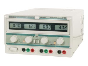 DOBLE FUENTE DE ALIMENTACION LABORATORIO DISPLAY LCD REGULABLE  2x30V 2x10A