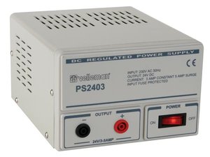 FUENTE DE ALIMENTACIONPARA LABORATORIO CON SALIDA FIJA 24V 3A PROTEGIDA