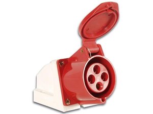 CLAVIJA 380V16A 3 POLOS  TIERRA IP44 PARA CHASIS