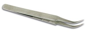 PINZA DE PRECISION ACODADA DE ACERO INOXIDABLE ANTIMAGNETICO