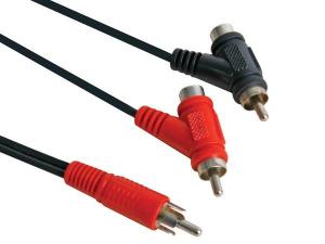 CABLE ALARGADOR  CONECTOR RCA MACHO  2 x CONECTOR RCA MACHO  180 m