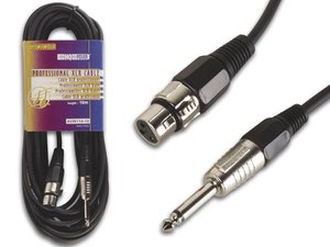 CABLE PROF PROFESIONAL ADAPTADOR  CANON XLR HEMBRA  JACK 635mm  10 m