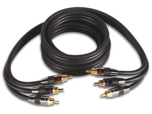 CABLE VIDEO ALTA CALIDAD DORADO ORO  3 x RCA MACHO  3 x RCA MACHO  150m