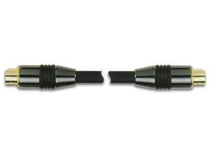 CABLE SVHS NIQUELADO PUNTA DORADA  MINIDIN 4 POLOS  MINIDIN 4 POLOS  5m