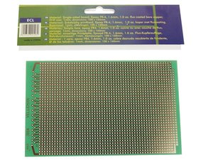 PLACA EUROCARD 2 AGUJEROS PARA MONTAJES ENSAYOS PRUEBAS  100 x 160mm FR4