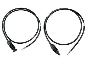 2 x CABLE DE ENTRADA CON CONECTOR PARA PLACA SOLAR REGULADOR