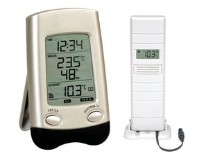ESTACION METEOROLOGICA CON RELOJ TEMPERATURA INTERIOR EXTERIOR Y SONDA ADICIONAL