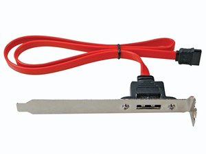 PUERTO PCI SATA HEMBRA A ESATA  ESATA SOPORTE 05m