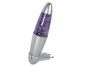 LAMPARA PARA ILUMINACION AMBIENTAL BLUE GLITTER CON BRILLANTINA PURPURINA