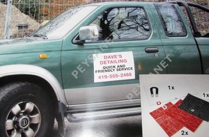 IMAN 300 x 450 mm PUBLICIDAD FACIL COCHE CAMION FURGON