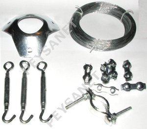 KIT VIENTOS PARA MASTIL ANTENA TDT TV PARABOLICA EMISOR