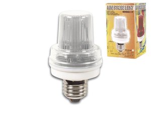 MINI LAMPARA ESTROBOSCOPICA STROBO 35W CASQUILLO E27  BLANCO BLANCA