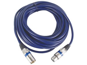 CABLE DMX PROFESIONAL PROF CONECTORES CANON  XLR MACHO 3p  XLR HEMBRA 3p  1m